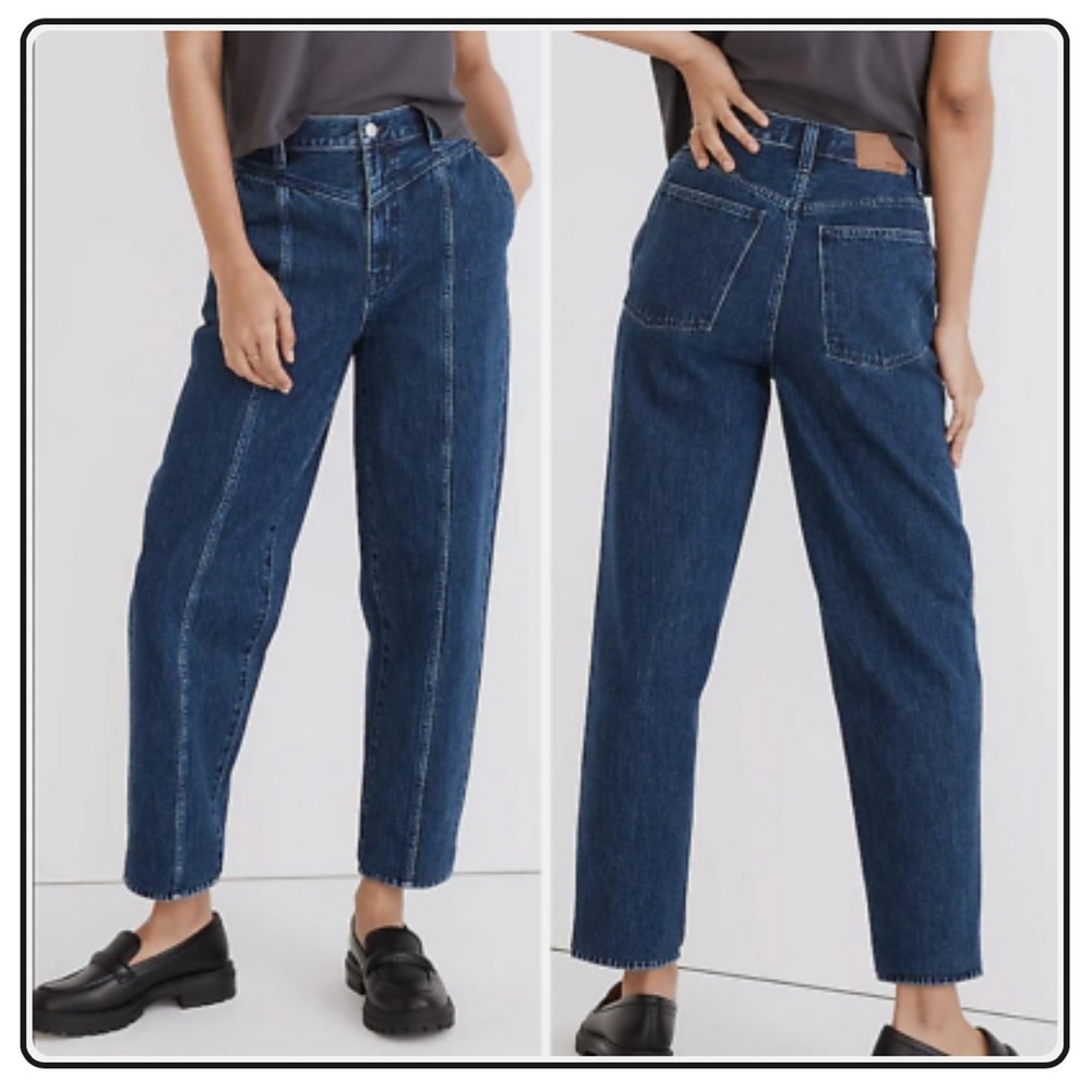 NWT Madewell Balloon Jeans in Sanford Wash